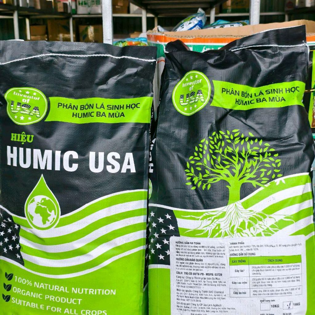 Humic USA Phân bón lá sinh học humic ba mùa-phân bón