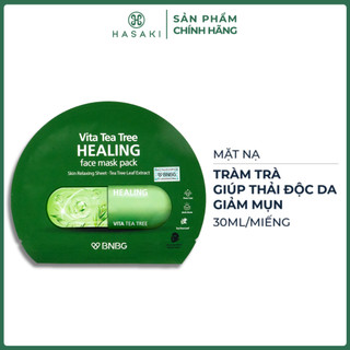 [DEAL SỐC] Mặt Nạ BNBG Tràm Trà Giúp Thải Độc Da, Giảm Mụn 30ml Vita Tea Tree Healing Face Mask Pack Hasaki Chính Hãng