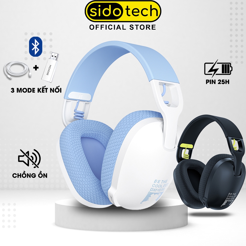 Tai nghe chụp tai bluetooth SIDOTECH ONIKUMA B2 không dây 3 mode kết nối gaming âm thanh 3D vòm Bass