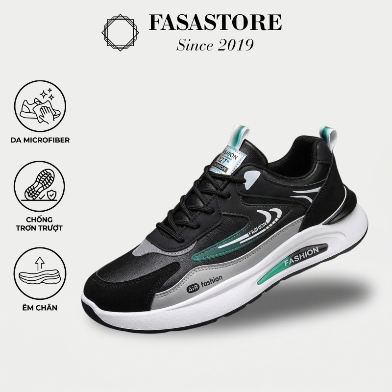 Giày Thể Thao Nam FASA STORE Mới 2026 – Đế Êm Chống Mỏi, Đi Làm Đi Chơi Mỗi Ngày, Phối Màu Đẹp