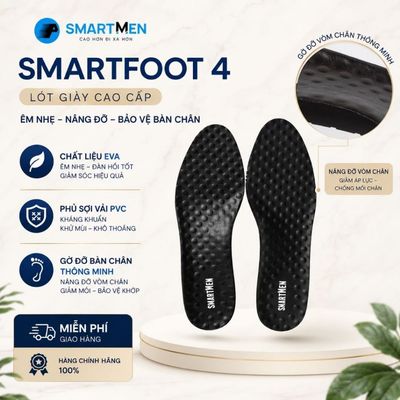 Lót giày SMARTMEN SMARTFOOT Thế hệ 4 Hỗ trợ tăng chiều cao (1 đôi)