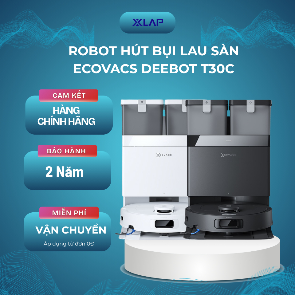 Robot Hút Bụi Lau Nhà Ecovacs Deebot T30C/ T30C Prime 2026 - Bảo Hành Chính Hãng 24 Tháng