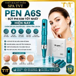 Máy Phi Kim Dr Pen A6S A8S Tích Điện, Cấy Tảo Cấy Phấn, Chăm Sóc Da Mặt, Tặng 2 Đầu Kim, BH 12 Tháng