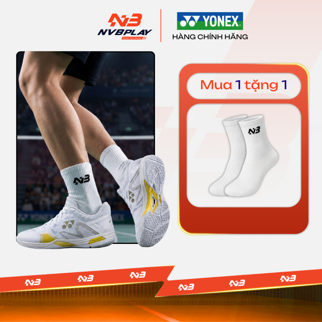 Giày Thể Thao Yonex Eclipsion Z3 - White Gold Form Men - Hàng Chính Hãng