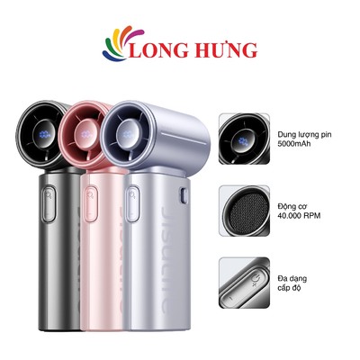 Quạt mini tích điện cầm tay Jisulife Handheld Fan 9S 5000mAh - Hàng chính hãng