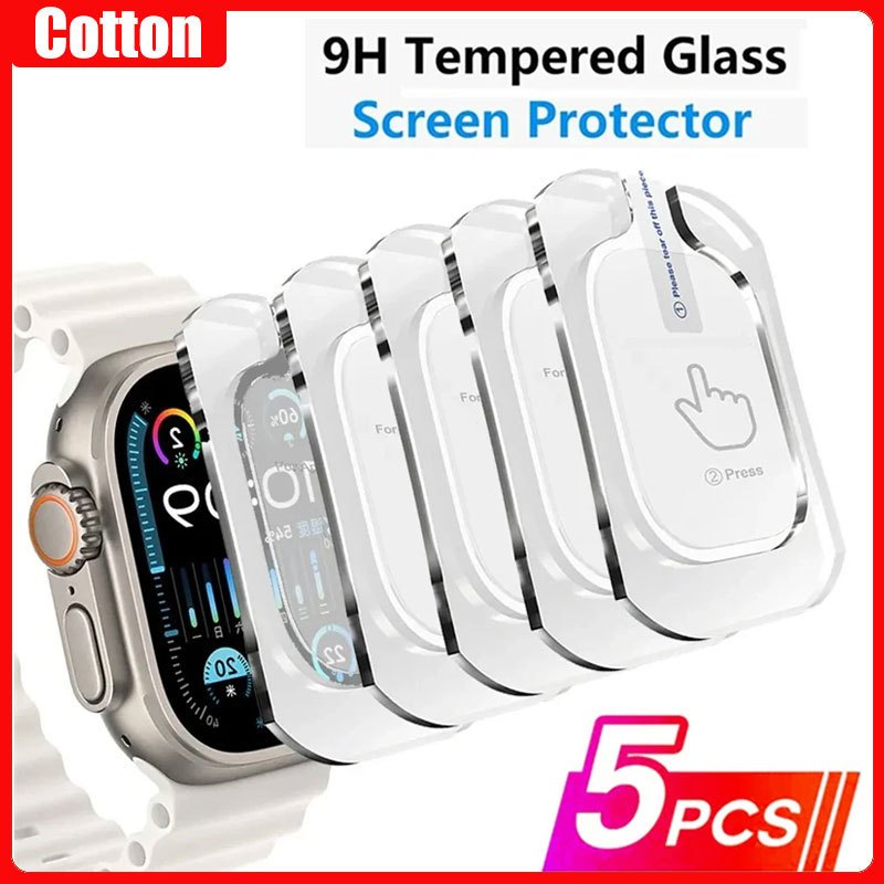 Kính cường lực Dễ dàng lắp đặt Công cụ cho IWatch Ultra 2 3 49mm Bảo vệ toàn màn hình cho iWatch Ult