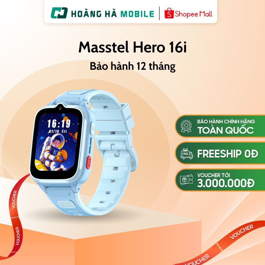 Đồng hồ định vị trẻ em Masstel Hero 16i - Chính hãng | BigBuy360 - bigbuy360.vn