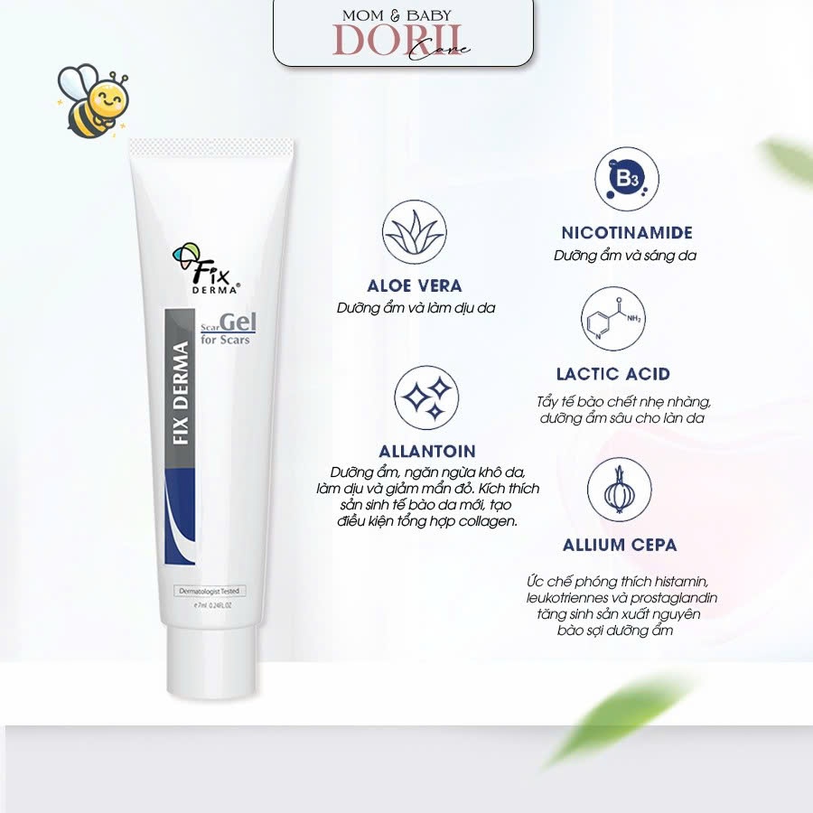 Gel Làm Mờ Sẹo Fixderma Scar Gel - 7ml