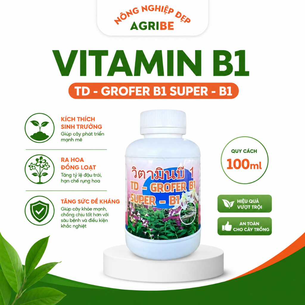 B1 Thái 100ml | Super B1 Grofer | Kích Rễ - Điều Hòa Sinh Trưởng Cho Cây