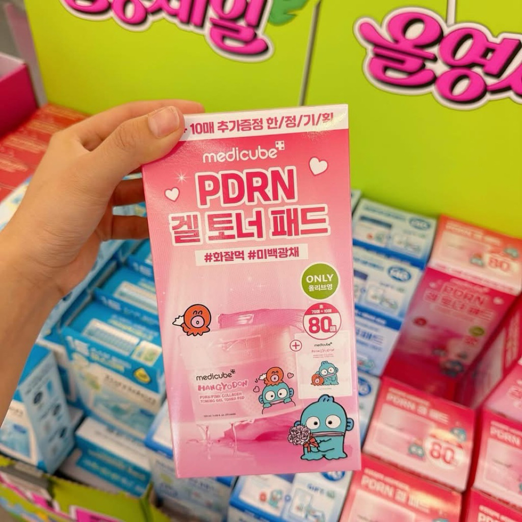 [Bill Olive young] PDRN PINK COLLAGEN TONING GEL TONER PAD 70EA
