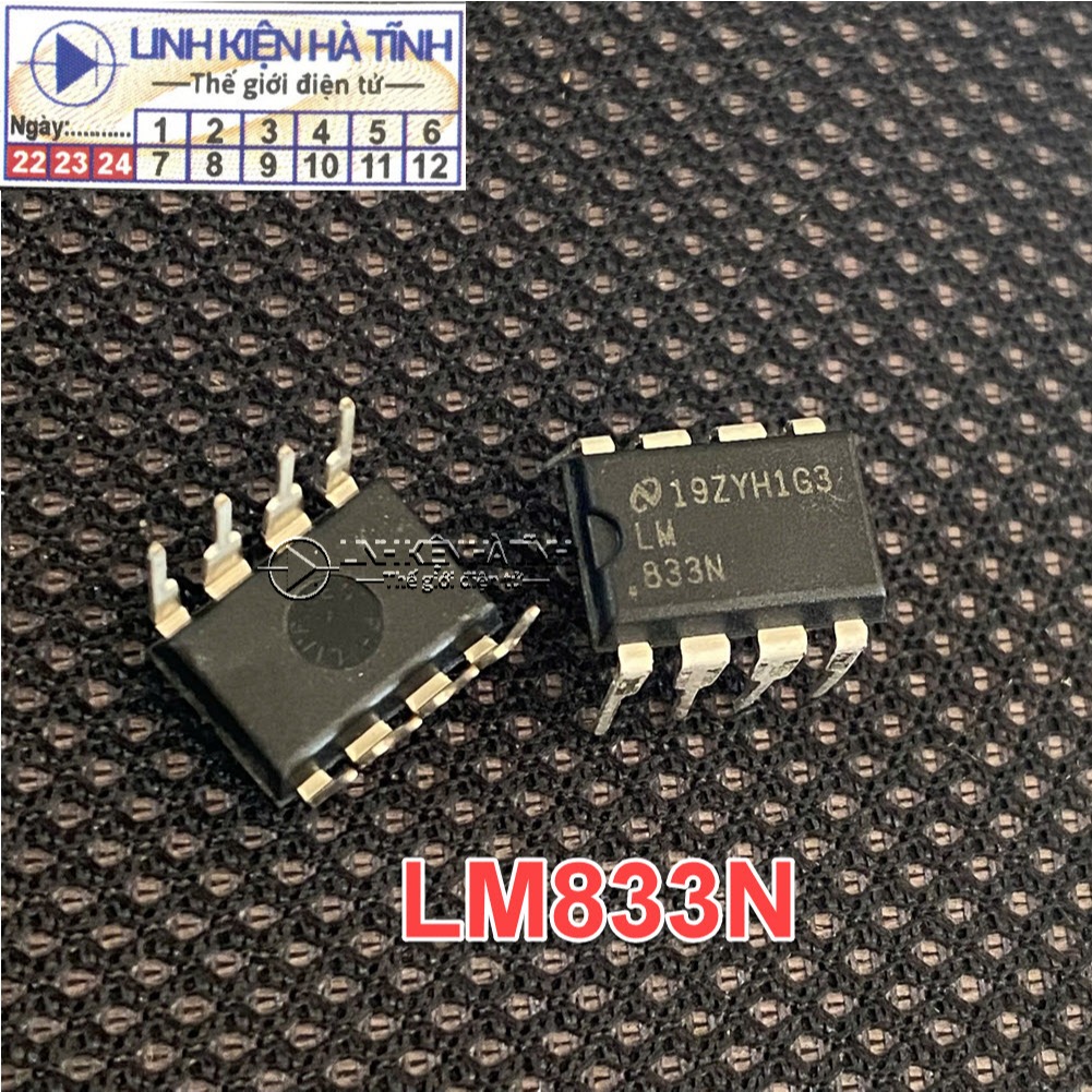 5 CON IC CHỨC NĂNG LM833N LM833 DIP-8 MỚI