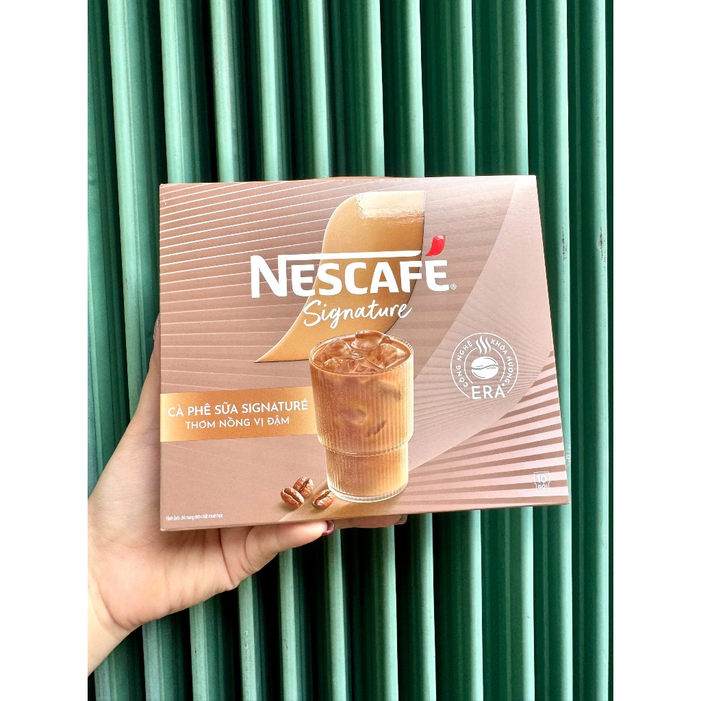 Combo 2 Hộp NESCAFE SIGNATURE Thơm Nồng Vị Đậm Hộp 10 Gói
