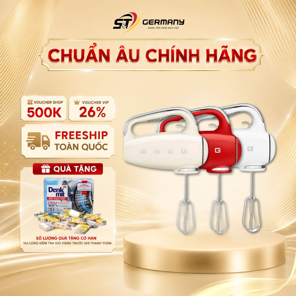 Máy Đánh Trứng SMEG HMF01 Nhiều Màu Sang Trọng, Máy Đánh Trứng Cao Cấp  GermanySnT