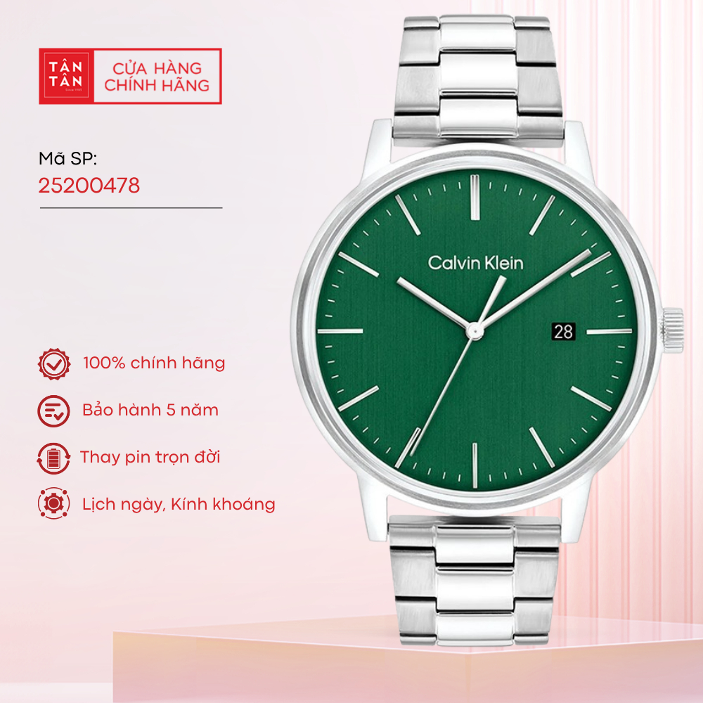 Đồng Hồ Nam Calvin Klein Linked 25200478 Quartz 43mm - Đồng Hồ Tân Tân