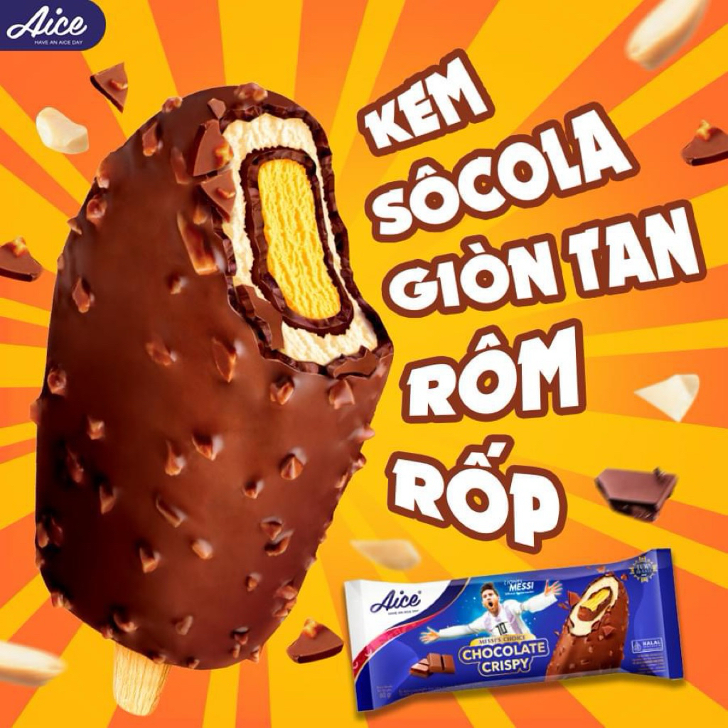 [Hoả Tốc Hà Nội] Kem Hadilao Aice Socola Vỏ Giòn/ Kem Đậu Phộng Giòn - Nhập Khẩu 100% - Kem Hadilao 