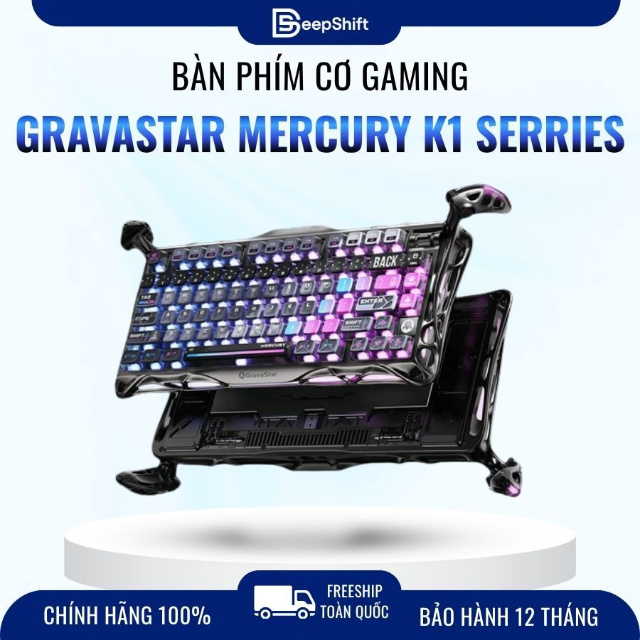 Bộ Sưu Tập Bàn Phím Gaming GravaStar Mercury K1 Series Wireless 75%