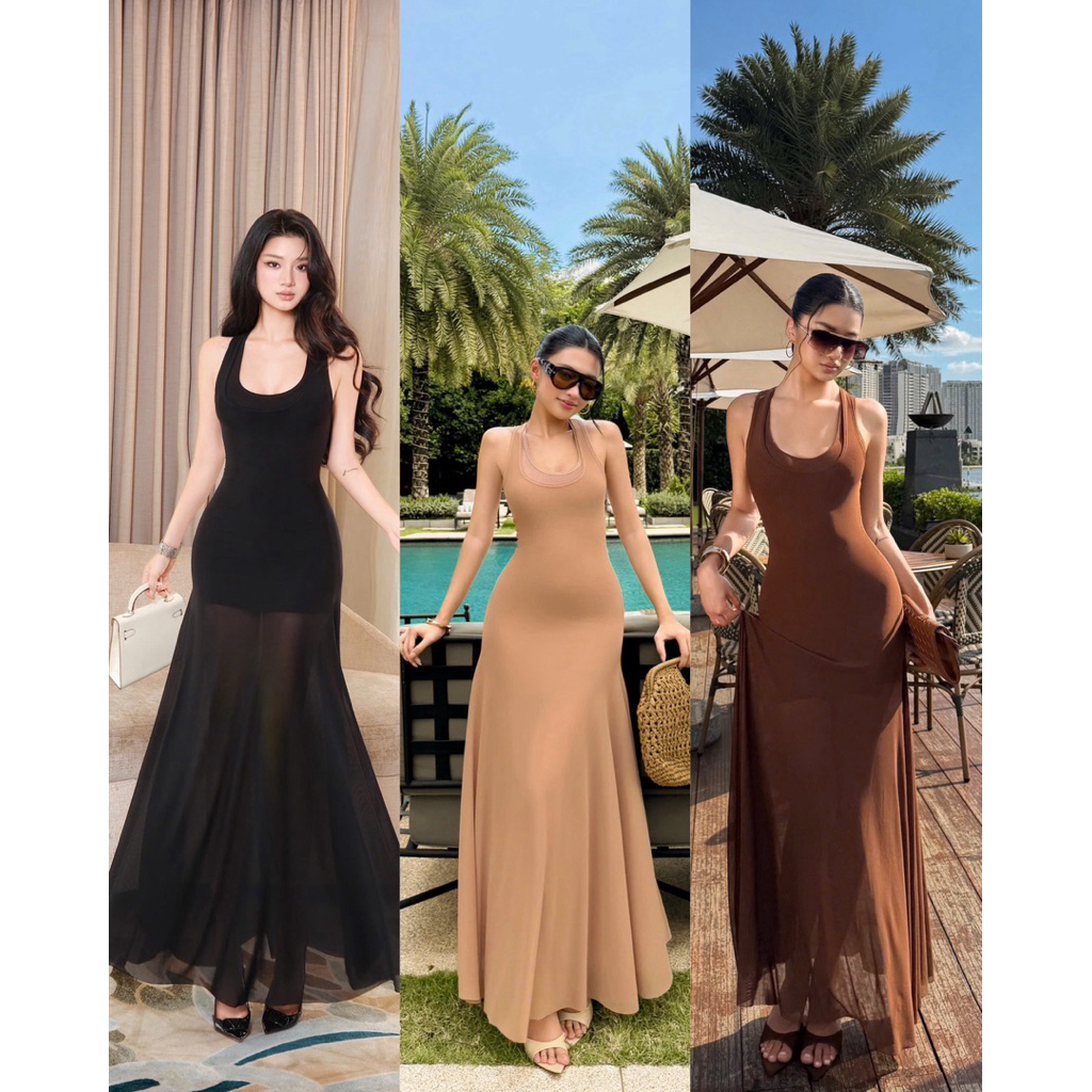 Đầm Body Lưới 2 Lớp Balo Dáng Đuôi Cá Xoè 𝐃𝟐𝐓 𝐒𝐓𝐎𝐑𝐄