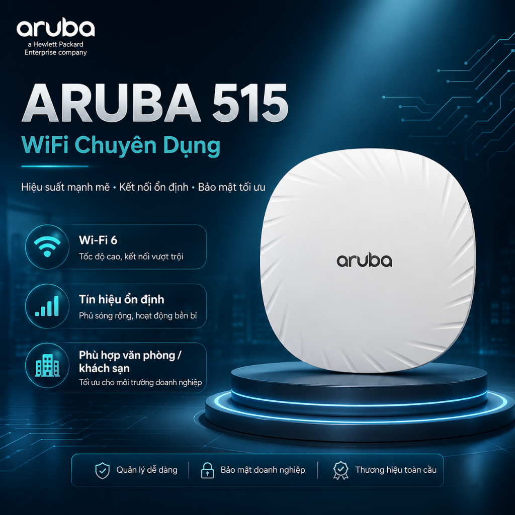 ✅ Aruba AP515 - Aruba Instant On AP25 - Chuẩn AX  -  Bộ Phát Wifi Chuyên Dụng , Roaming , Mesh  Wifi