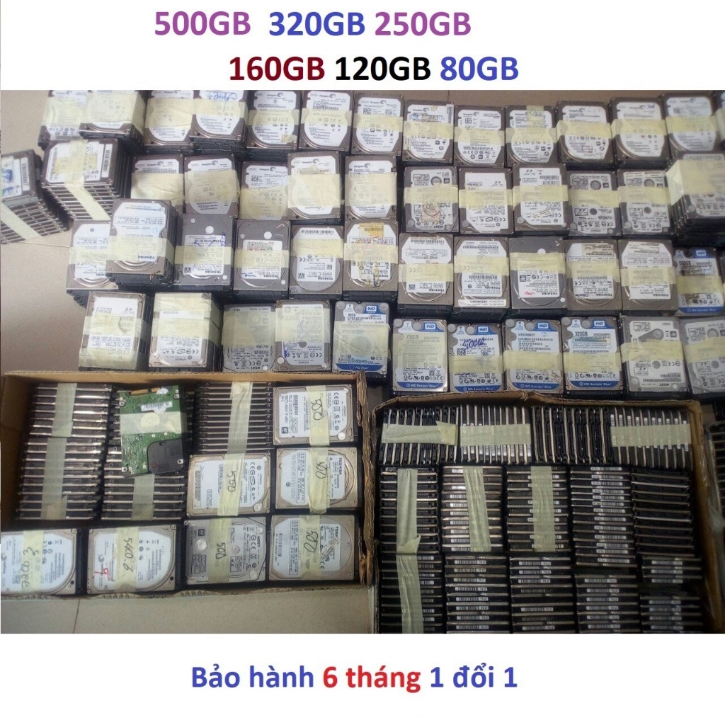 Ổ cứng laptop 500gb rã máy 500GB 320GB 250GB 160Gb 120GB 60GB HDD 250GB HDD 500GB hàng kho rã máy