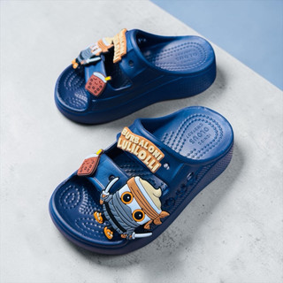 Dép bánh mì bé trai Spider-Man đế cao 2 lớp siêu nhẹ êm chân size 24-35