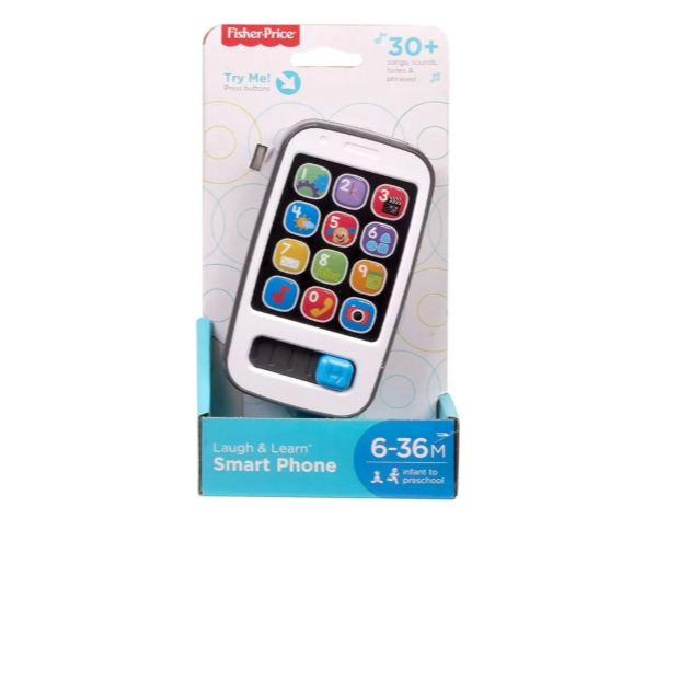Điện thoại đồ chơi cho bé 6–36 tháng có nhạc đèn fisher-price | Fisher-Price Laugh & Learn Smart Pho