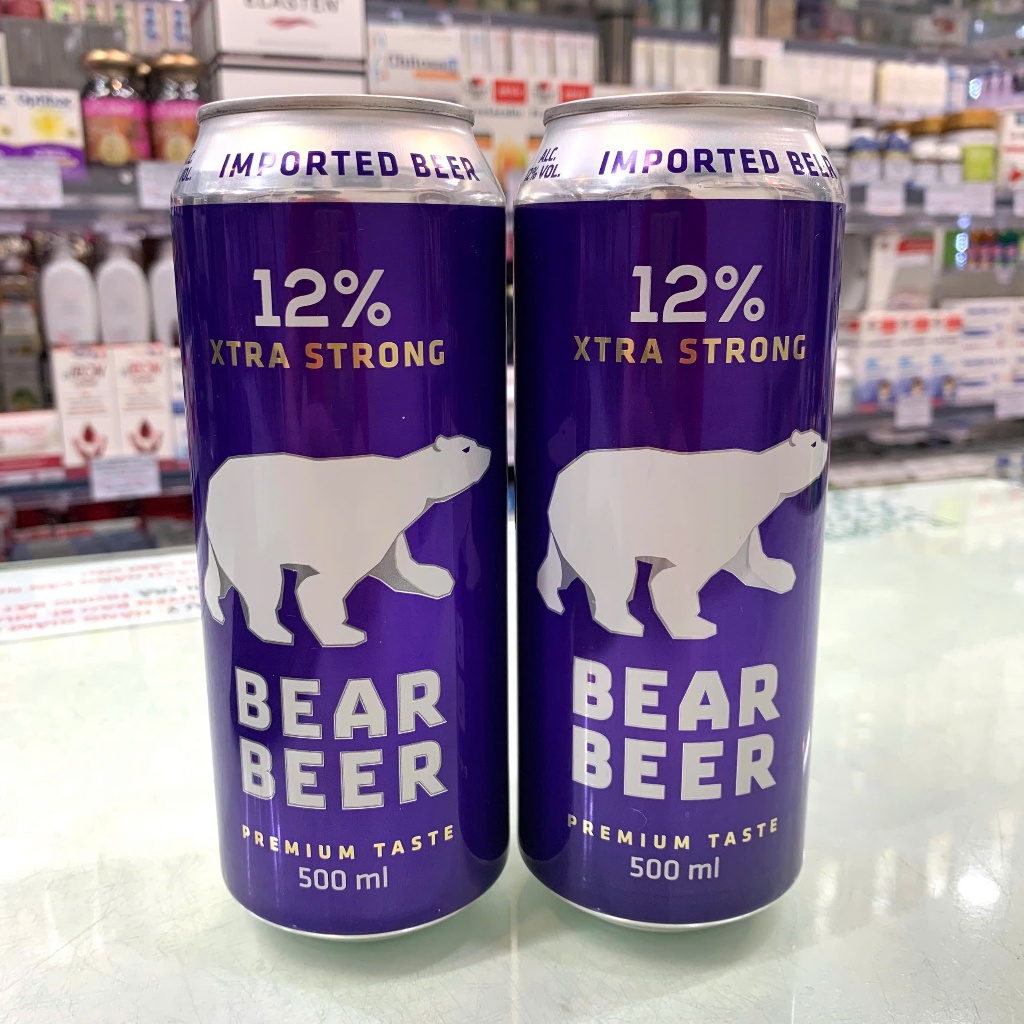 COMBO 2 lon Bia Gấu Bear Beer Extra Strong 12% – Lon 500ml / xuất xứ Đức