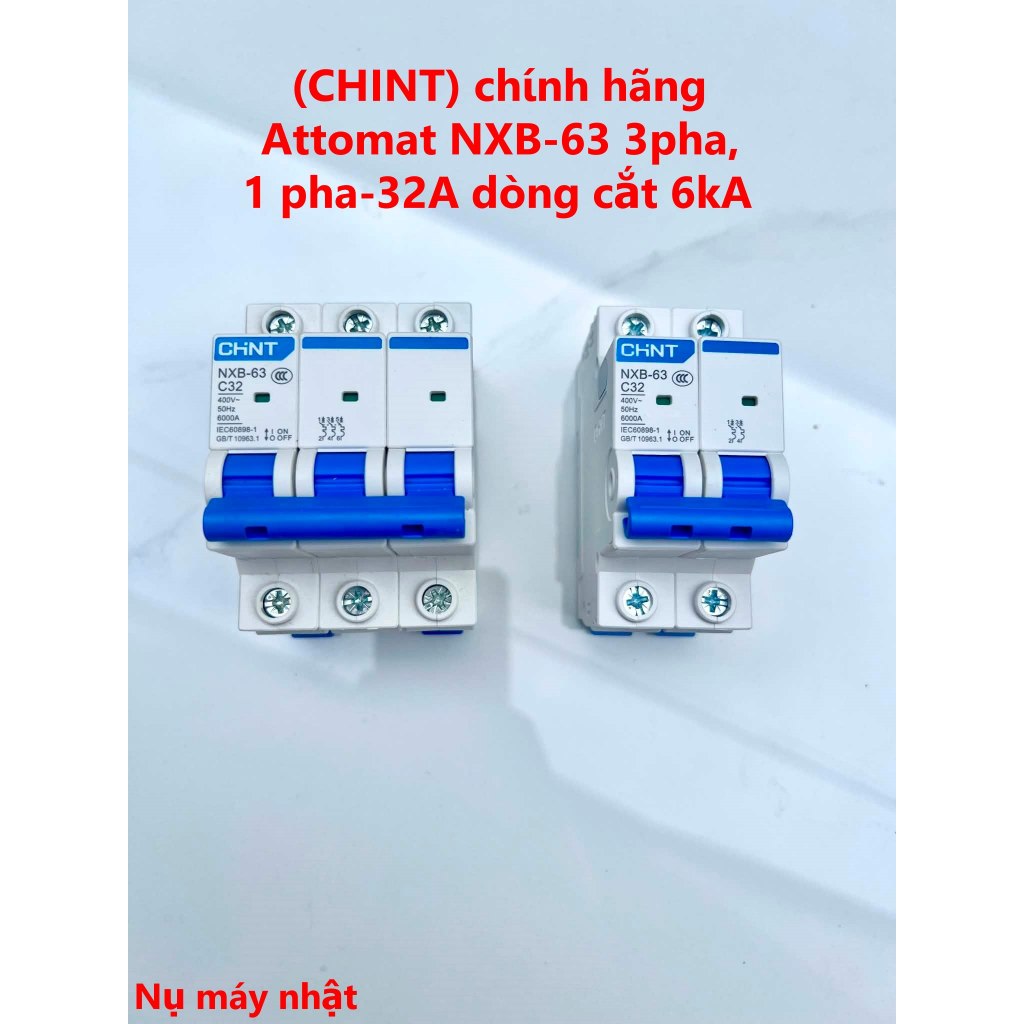 (CHINT) Attomat chint NXB-63 3pha-32A dòng cắt 6kA