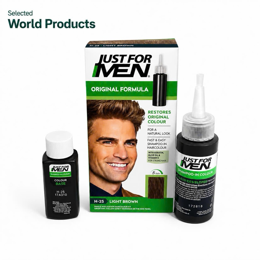 Just For Men H25 Light Brown 5 Min Hair Colour For Men Chính Hãng Nhập Khẩu