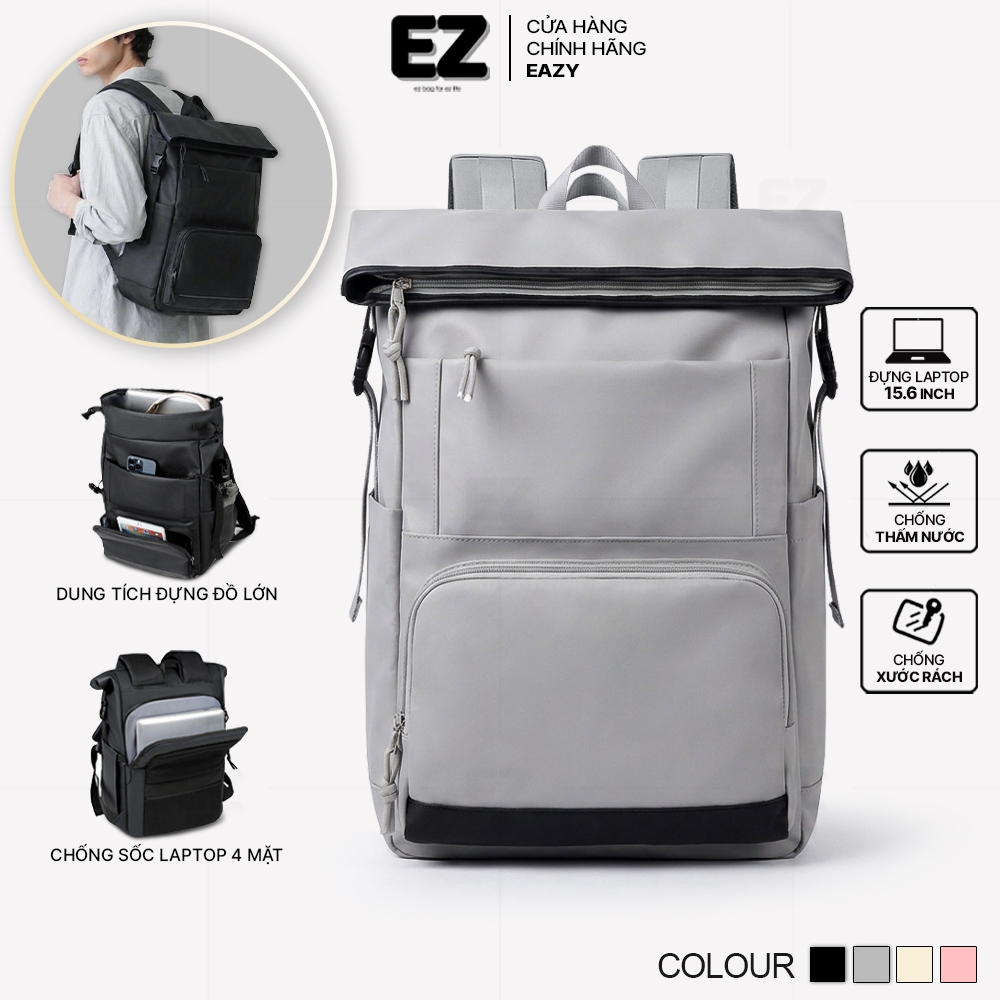 Balo đựng laptop chống sốc chống nước EZ BALO BLA22 Balo du lịch nam nữ , Balo laptop cao cấp
