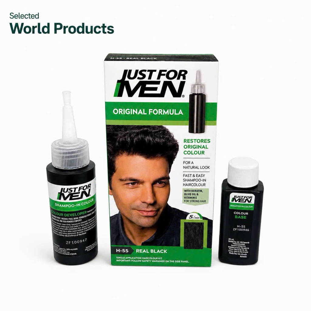Just For Men H55 Real Black Hair Colour For Men 5 Min Chính Hãng
