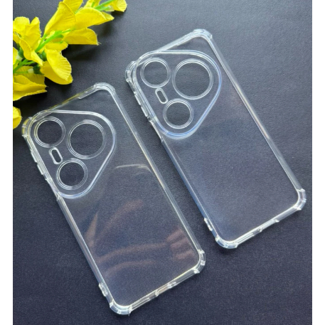 Ốp lưng cho Huawei Pura P800 Pro/ P80 Pro Plus/ P80 Pro Max Trong suốt gờ cao chống sốc bảo vệ cụm c