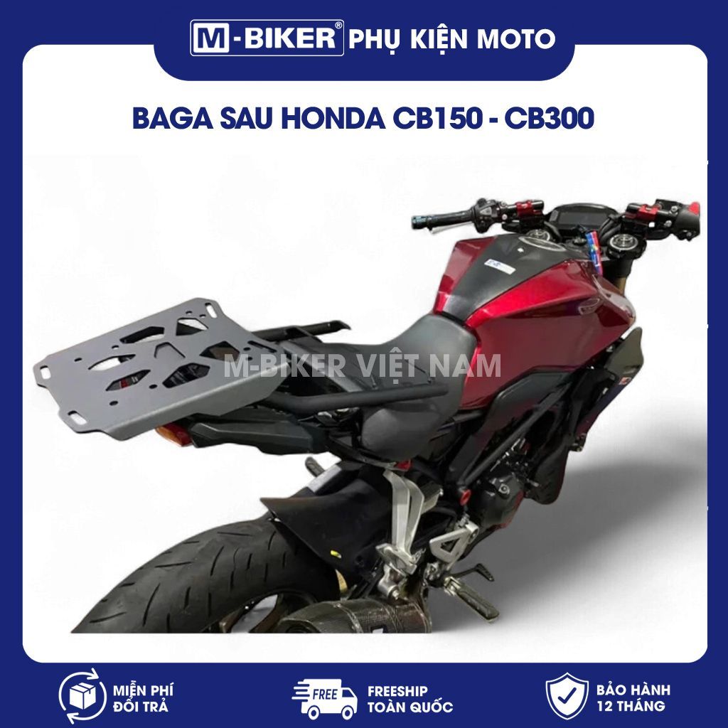 Baga CB300R, Baga Sau CB300R, Baga tấm CB300R, cb300 – Gắn Thùng Xe Máy, Phụ Kiện Touring Cao Cấp