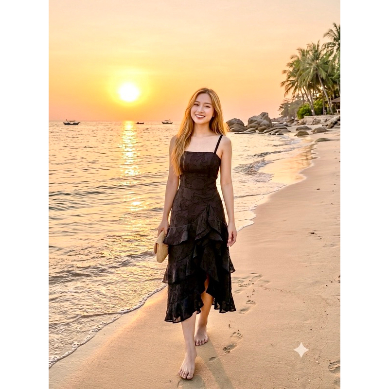 ĐẦM HAI DÂY FLANE - FLANE DRESS