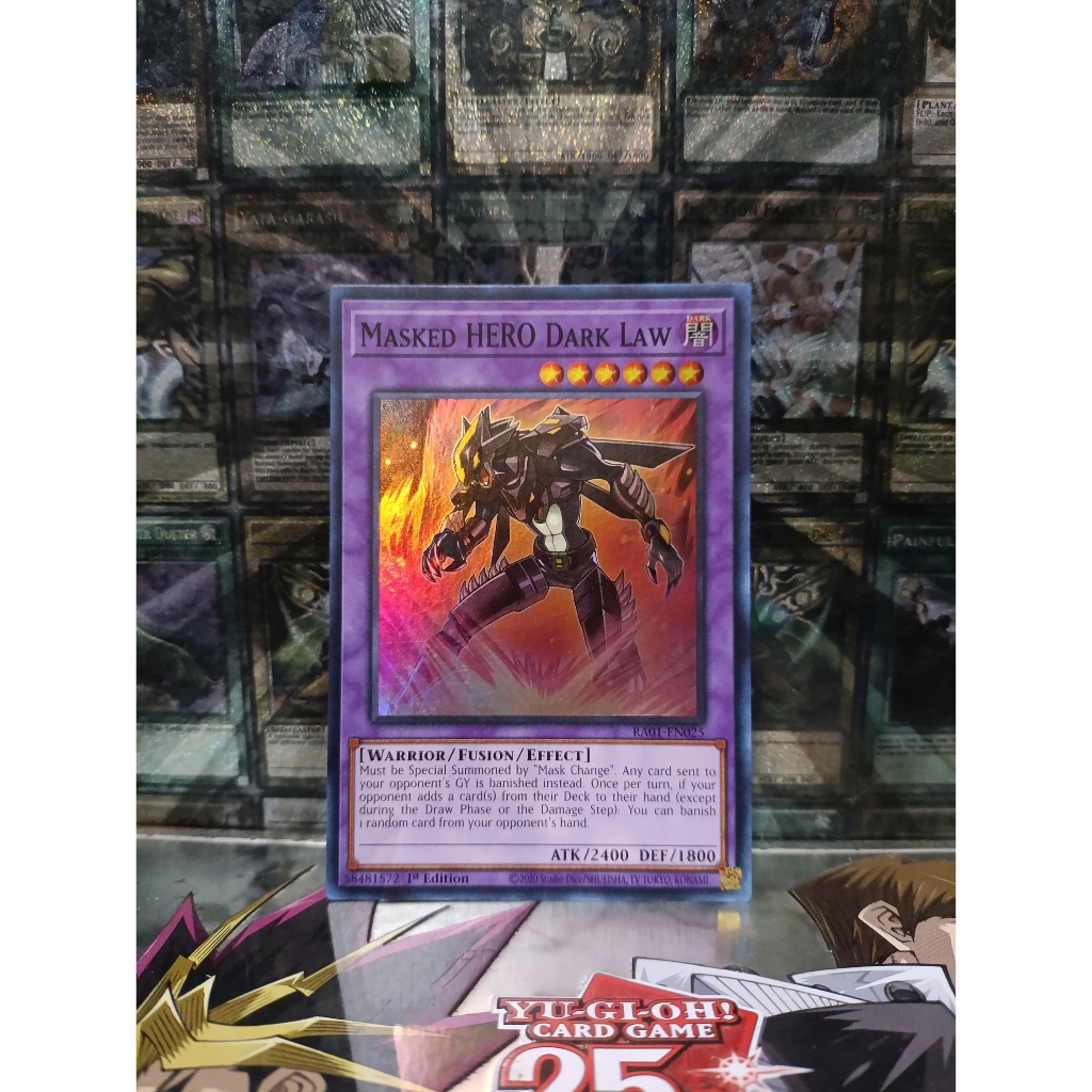[ Đỗ Lạc Yugioh ] Thẻ Bài Mint90 Yugioh Monster Masked HERO Dark Law