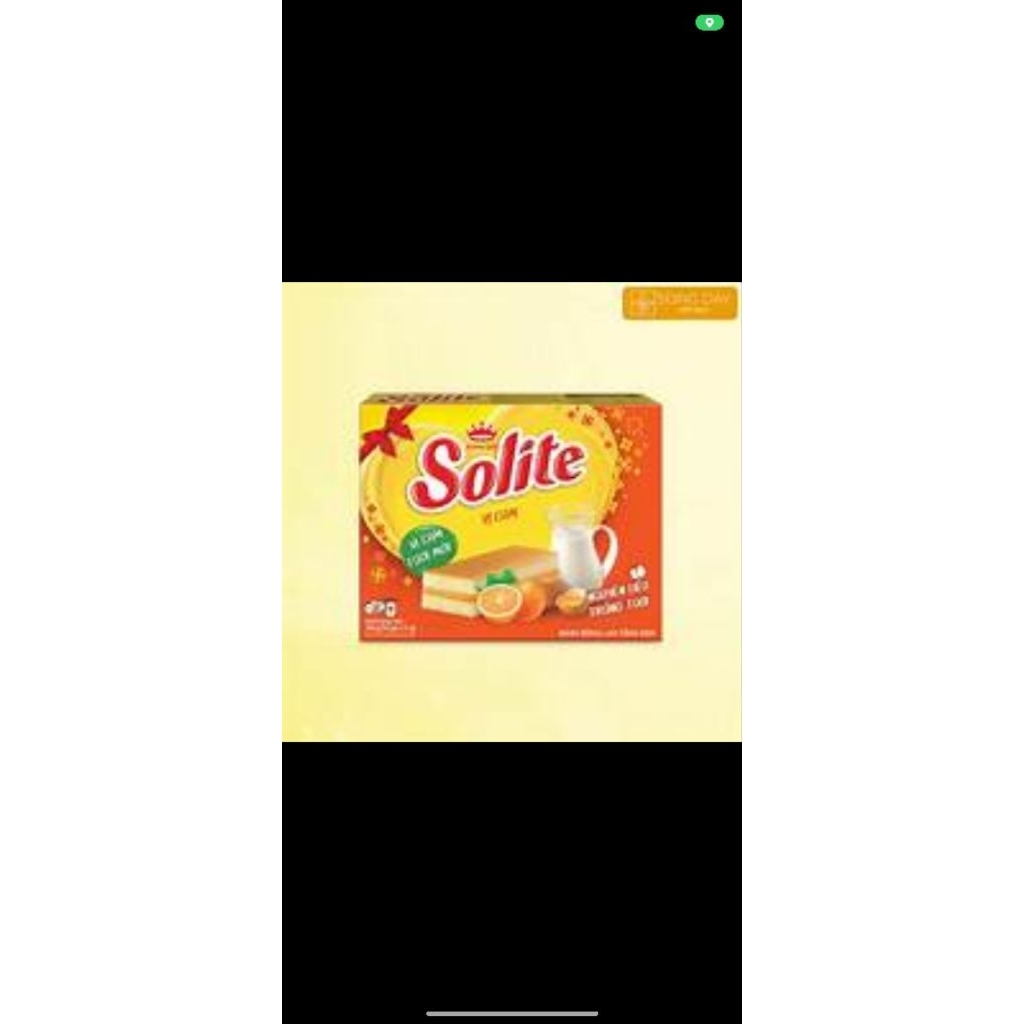 Bánh bông lan solite tầng vị bơ sữa hộp 144g