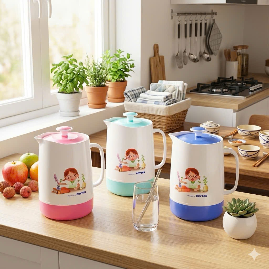 Ca giữ nhiệt, ca đá lạnh, ca trà đá nhựa Duy Tân