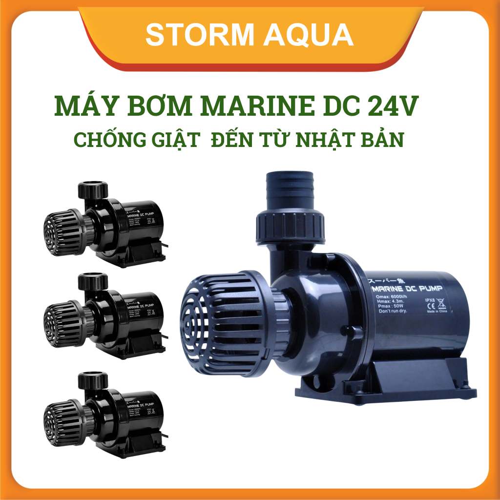 Máy Bơm DC 24V chống giật Marine DC650,DC1500, DC2500,DC4000, DC6000, Dc9000, DC12000,DC15000