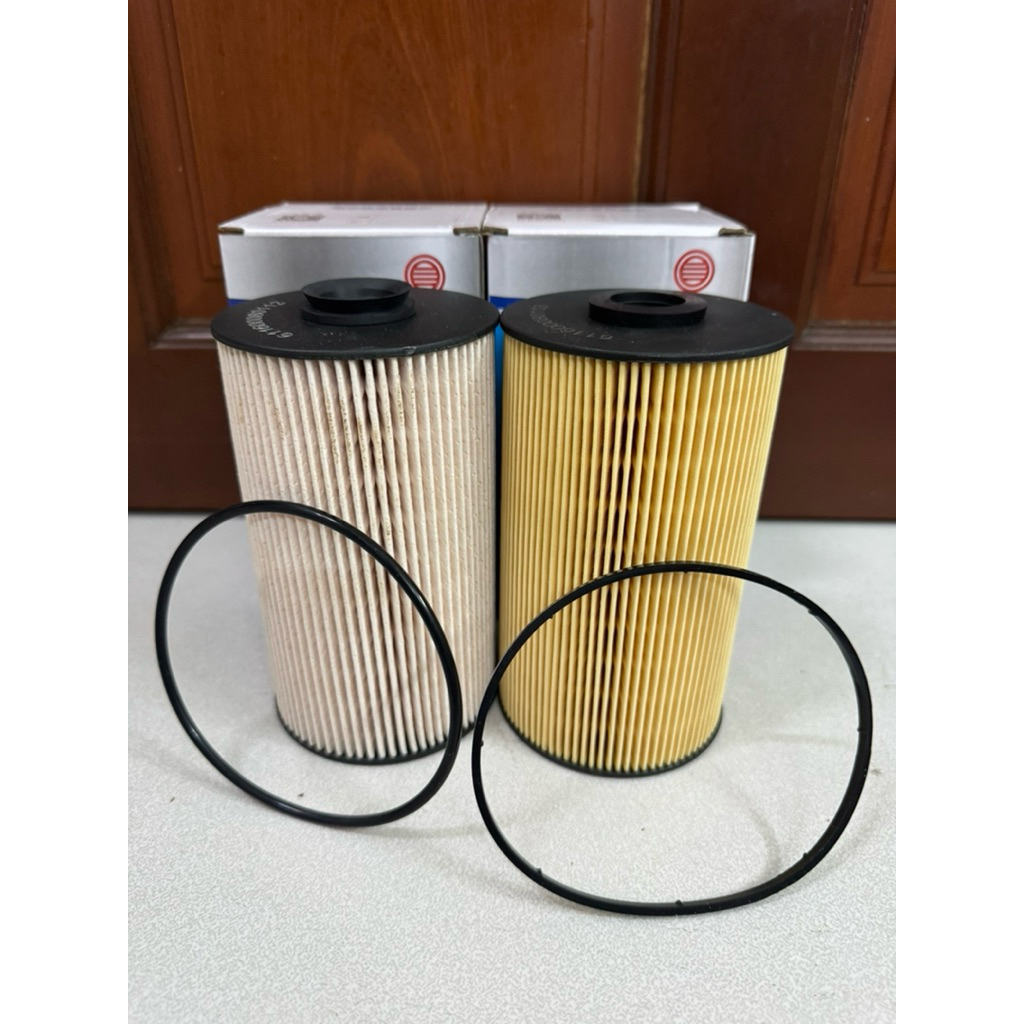lọc dầu , lọc nhiên liệu xe Faw JH6, Weichai (2 cái)
