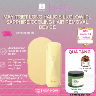 [Quà tặng đặc biệt] Máy Triệt Lông Halio SilkGlow IPL Sapphire Cooling Hair Removal Device - BH Chính Hãng 24 Tháng