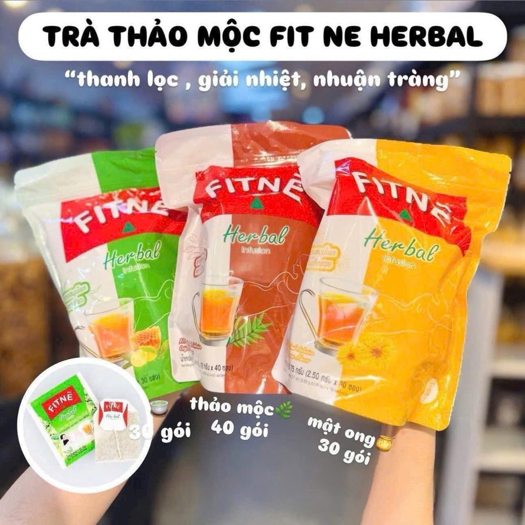 [Xách Tay Thái ] Trà thảo mộc túi lọc Fitne Herbal Thái Lan
