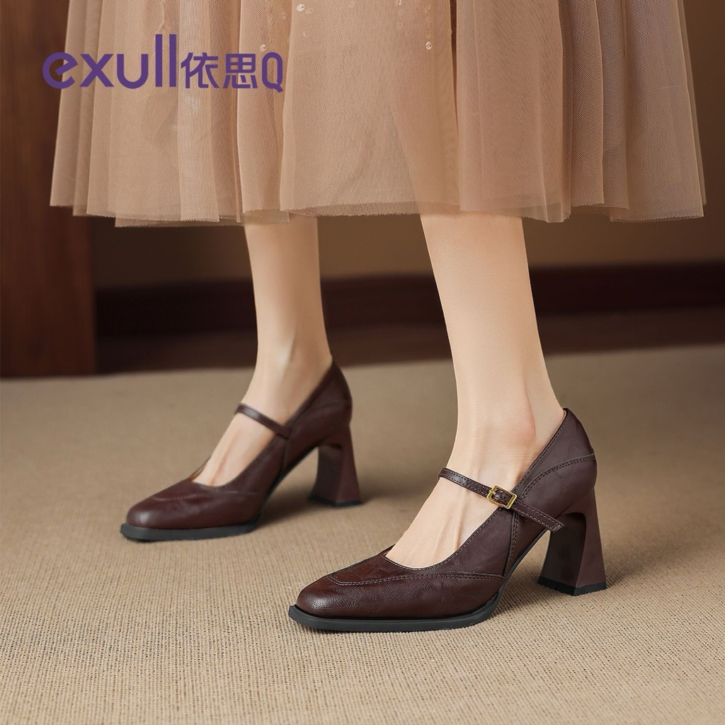 [Đặt trước] Giày cao gót Exull Mode chính hãng bít mũi gót cao 7,5cm chắc chân