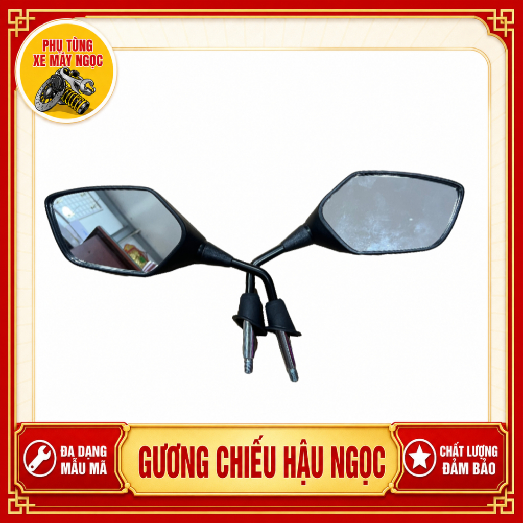 Gương Chiếu Hậu Các Dòng Xe SH 125/150 Kiểu Zin Chân 10Ly Lắp Đặt Như Zin - Kính Xe Máy Honda SH 150