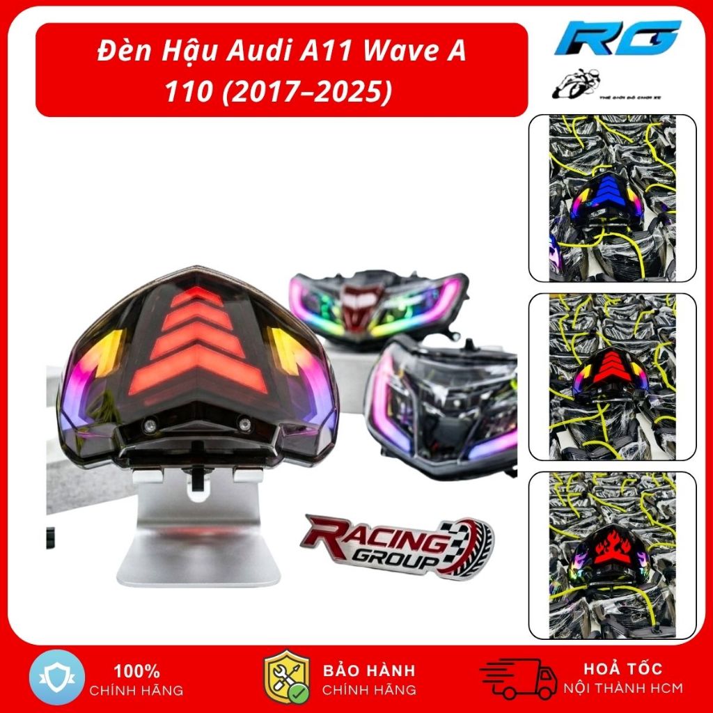 Đèn Hậu Audi A11 Chỉnh Màu Qua App Wave A 110 (2017–2025)