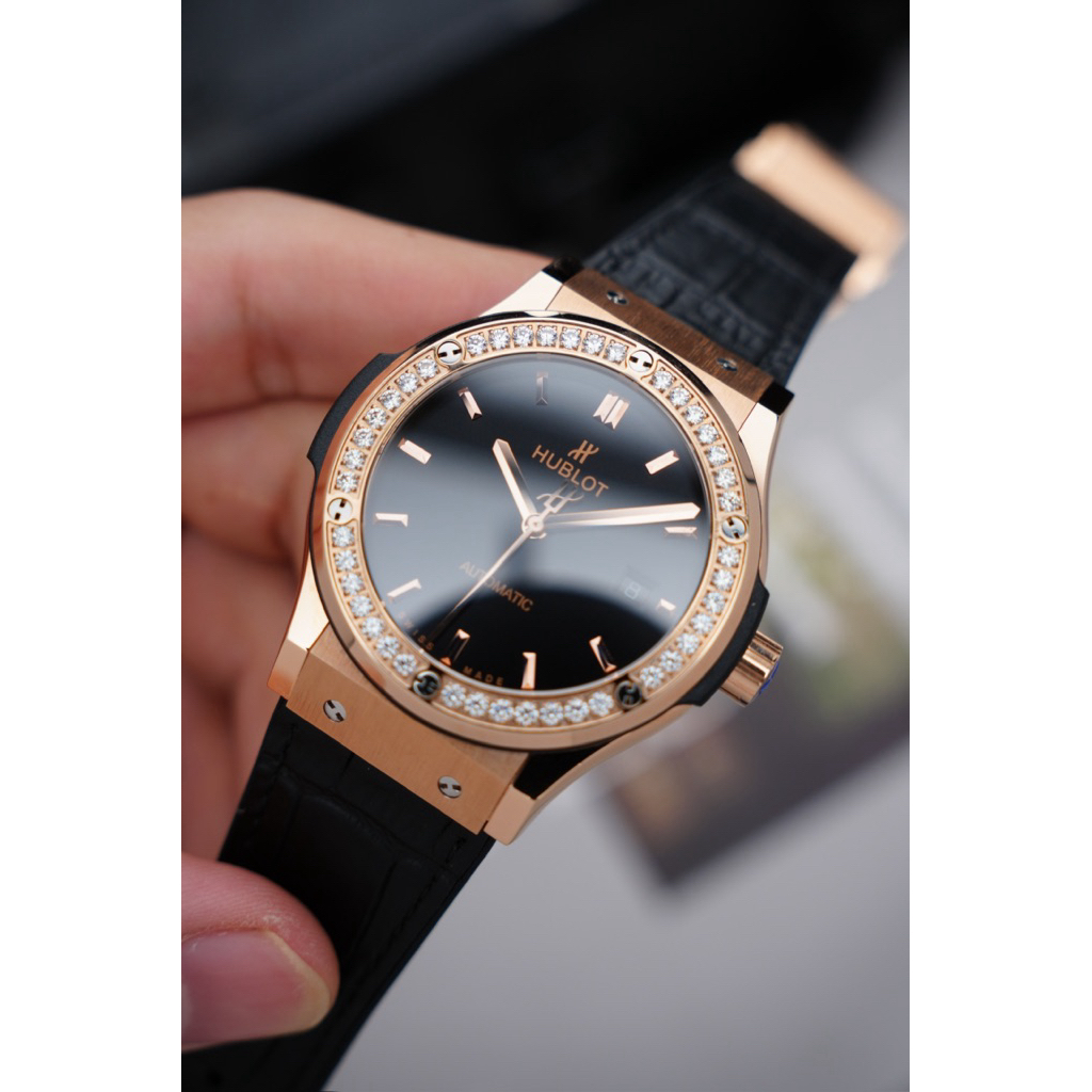 Hublot xưởng HB size 42mm máy eta 2892. Đủ bản da - Khung Titatium - Kính saphire nguyên khối - Full