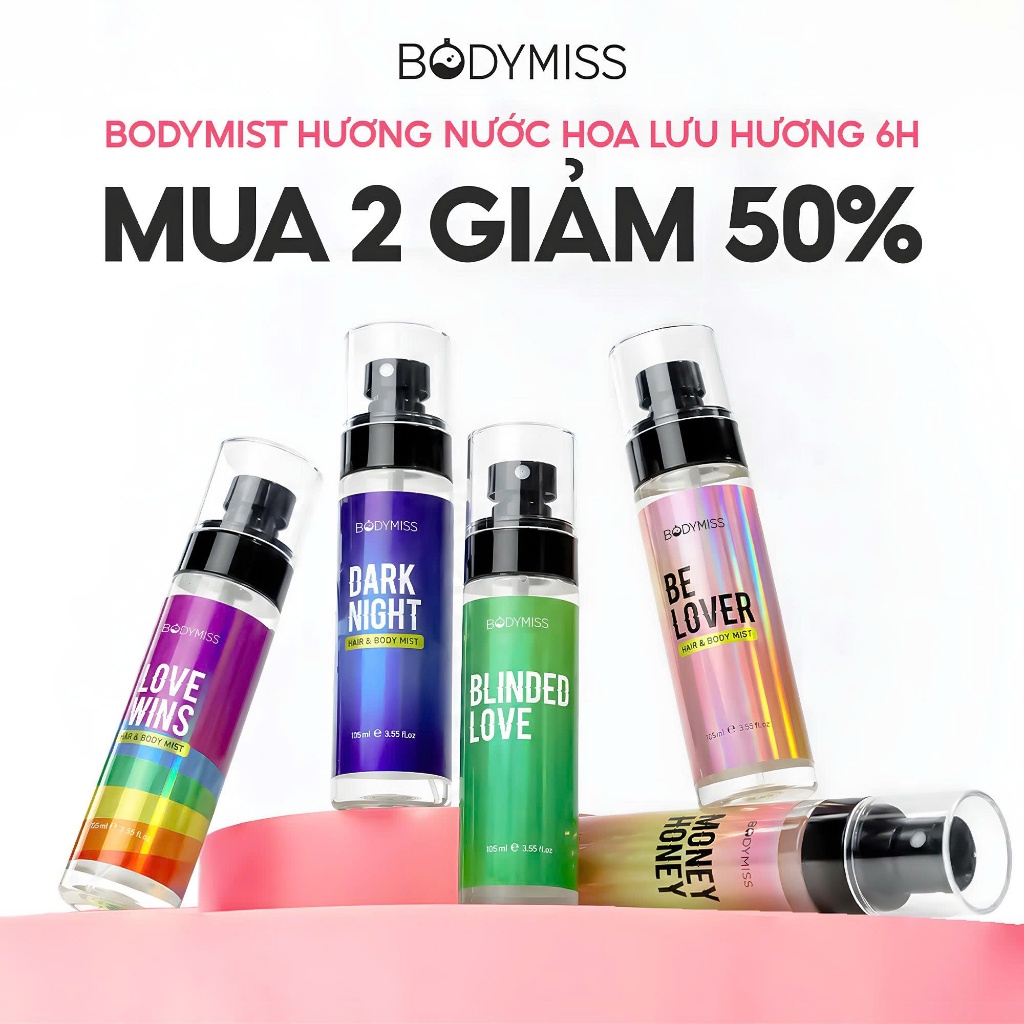 Xịt Thơm Body Nước Hoa Khử Mùi Cơ Thể Unisex Đi Học Đi Chơi Cho Giới Trẻ BODYMISS