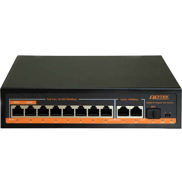 Switch 8 port PoE Gigabit chuyên cho mạng Wi-Fi tốc độ cao, camera PTZ - Hàng chính hãng