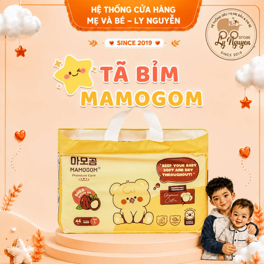 [LyNguyenStore] Tã/Bỉm Dán/Quần hữu cơ MAMOGOM Premium Care chính hãng