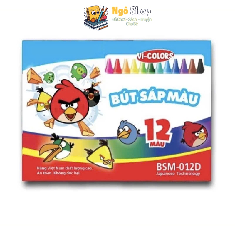 Bút Sáp Màu Vi-Colors Sắc Màu Việt Nam - An Toàn, Không Độc Hại, Hàng Việt Nam Chất Lượng Cao