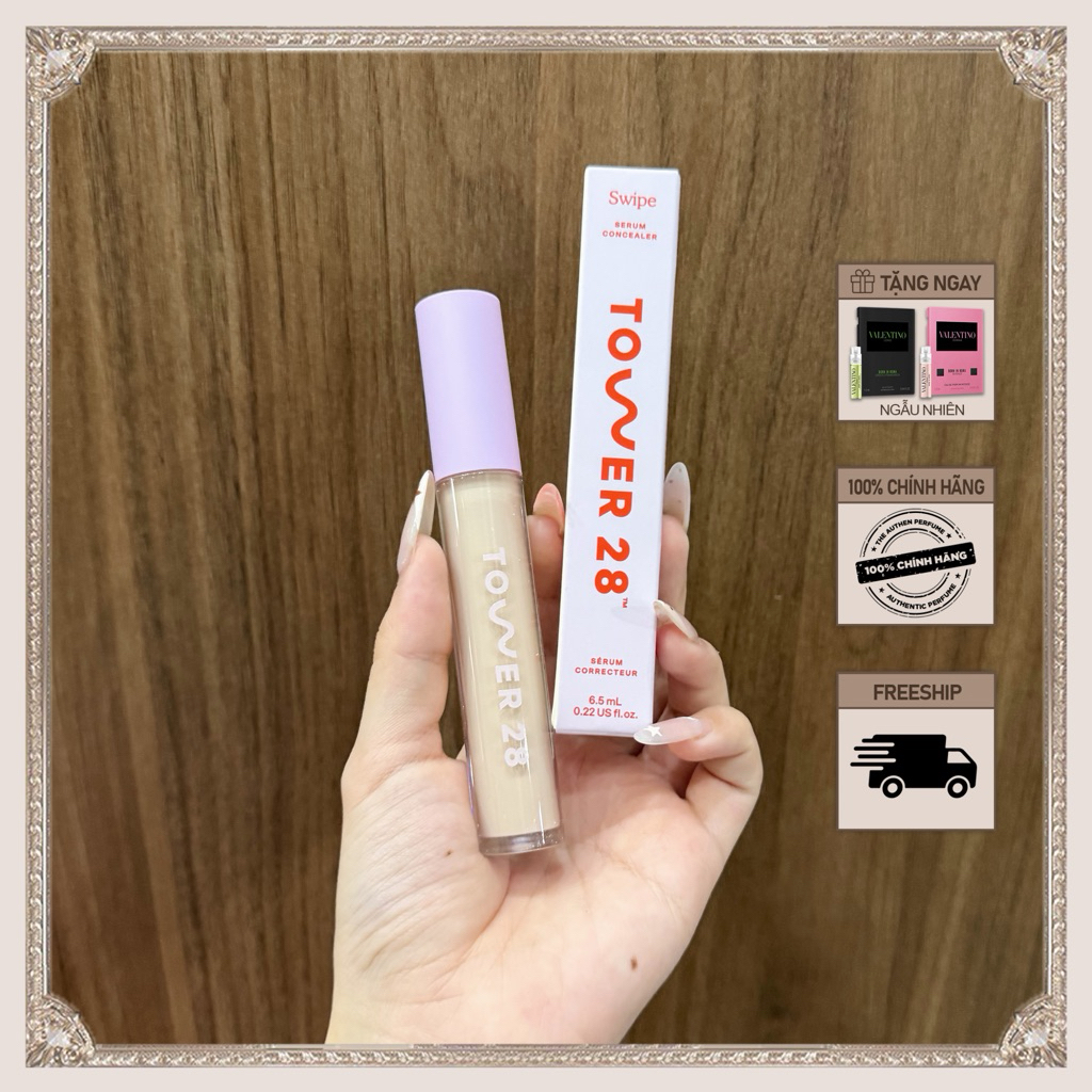 Kem Che Khuyết Điểm Tower 28 Swipe All-Over Hydrating Serum Concealer - The Authen House