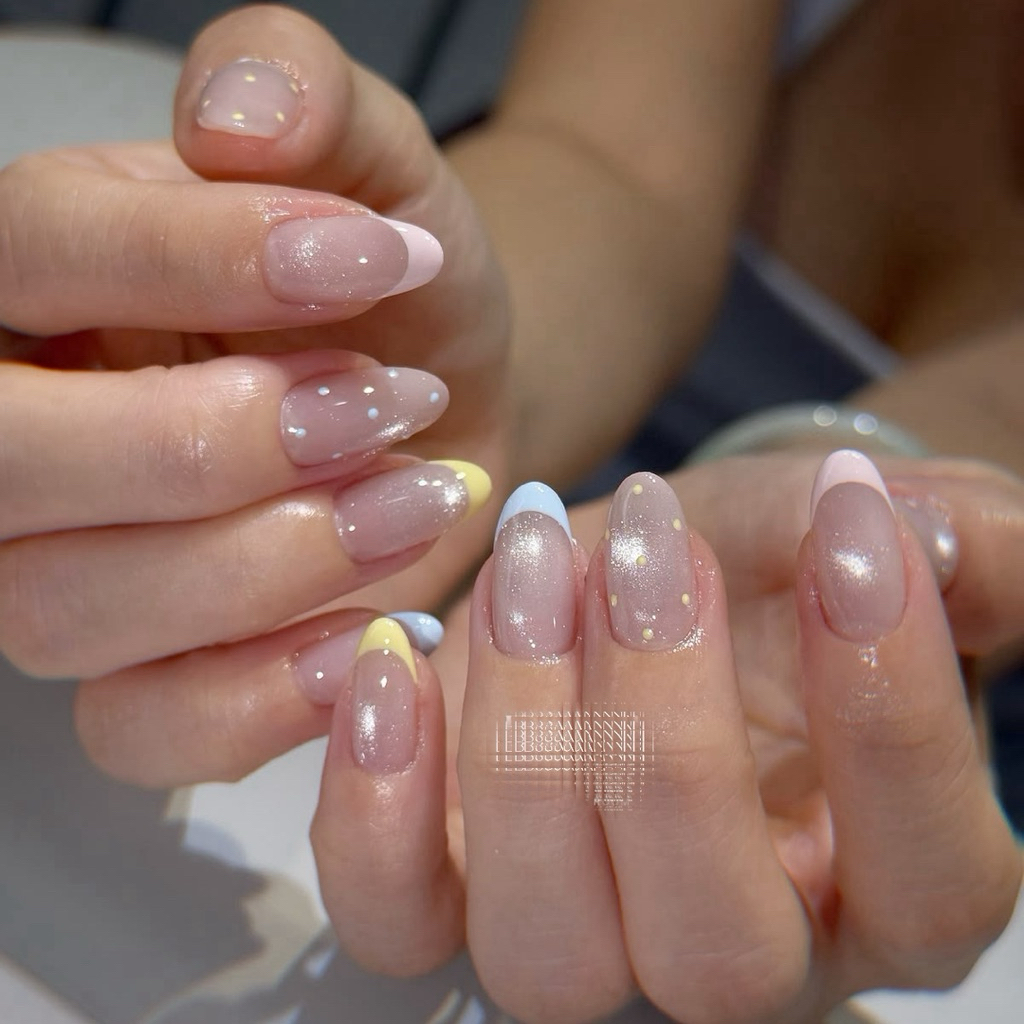 [ NB3 ] NAILBOX THIẾT KẾ MÙA HÈ FENCH ĐẦU MÓNG MÀU PASTEL